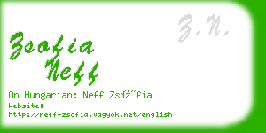 zsofia neff business card